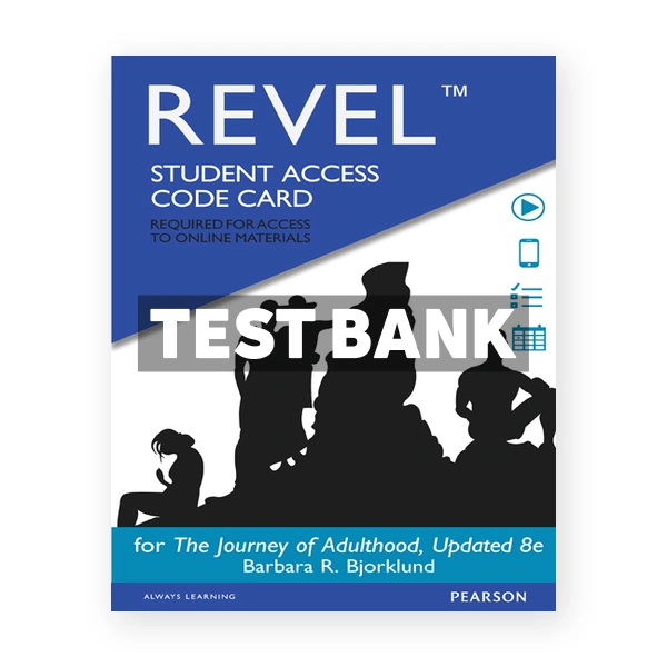 Journey of Adulthood 8th Bjorklund Test Bank