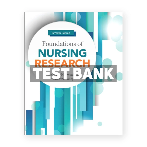 Foundations of Nursing Research 7th Nieswiadomy Test Bank