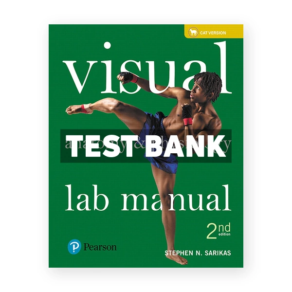 Visual Anatomy and Physiology Lab Manual Cat Version 2nd Sarikas Test Bank