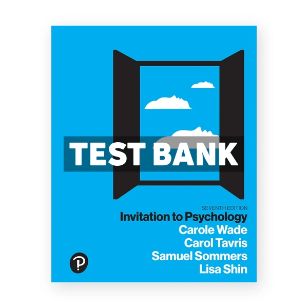 Invitation to Psychology 7th Wade Test Bank