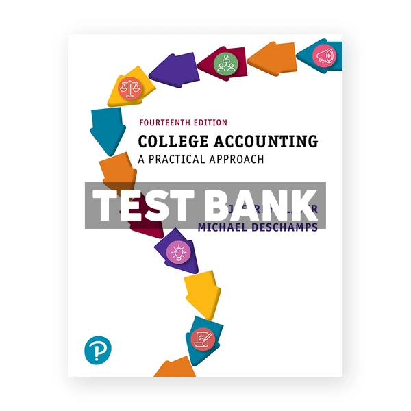 College Accounting A Practical Approach 14th Slater Test Bank