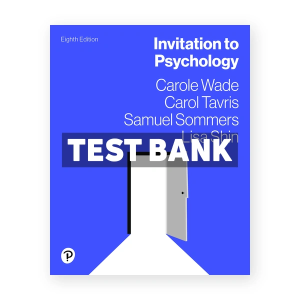 Invitation to Psychology 8th Wade Test Bank