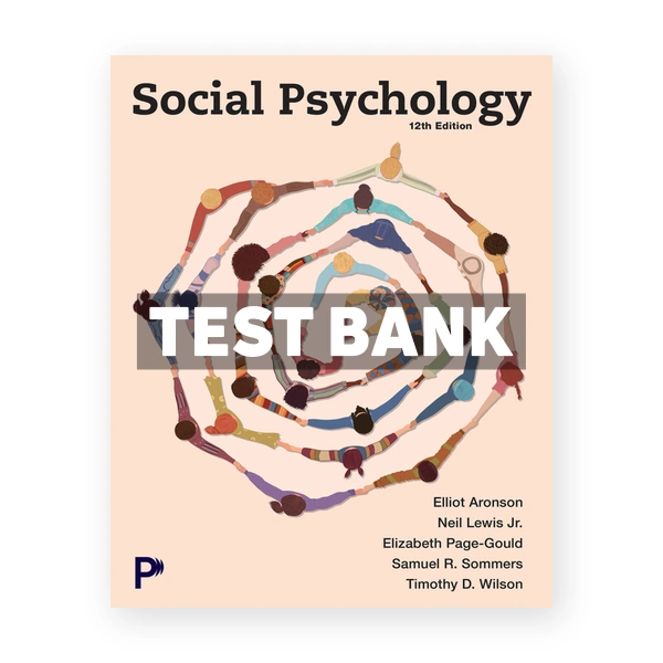 Social Psychology 12th Aronson Test Bank
