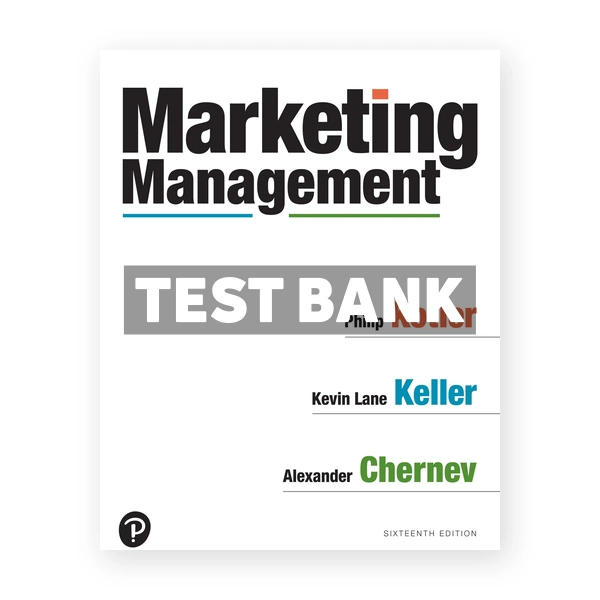 Marketing Management 16th Kotler Test Bank