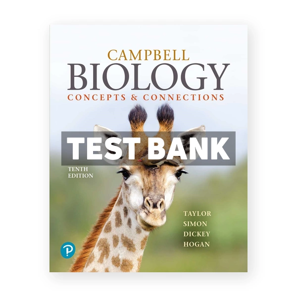 Campbell Biology Concepts & Connections 10th Taylor Test Bank