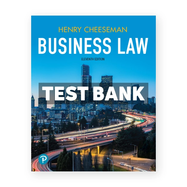 Business Law 11th Cheeseman Test Bank