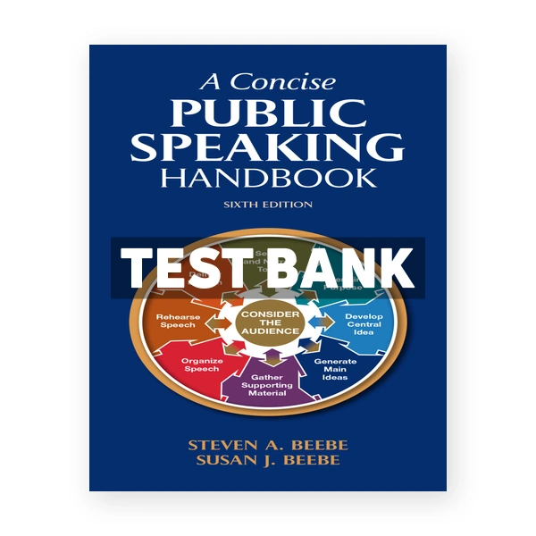 A Concise Public Speaking Handbook 6th Beebe Test Bank