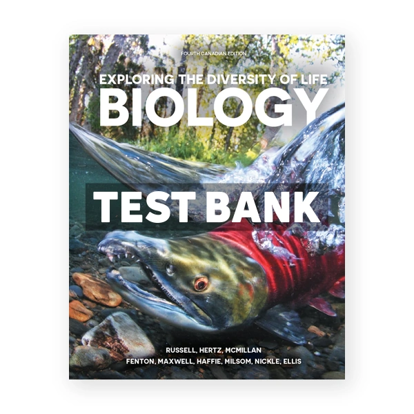 Biology Exploring the Diversity of Life CDN 4th Russell Test Bank