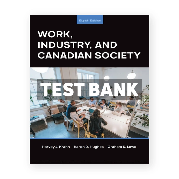 Work Industry and Canadian Society CDN 8th Krahn Test Bank