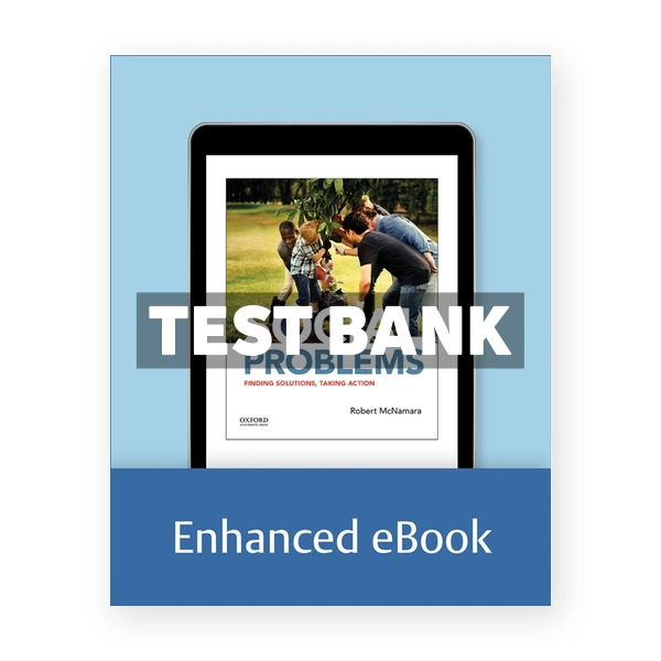 Social Problems - Finding Solutions, Taking Action 1st McNamara Test Bank