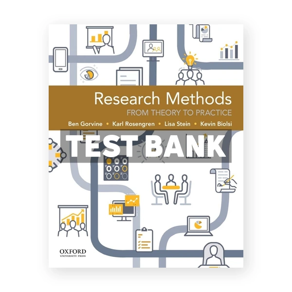 Research Methods From Theory to Practice 1st Gorvine Test Bank