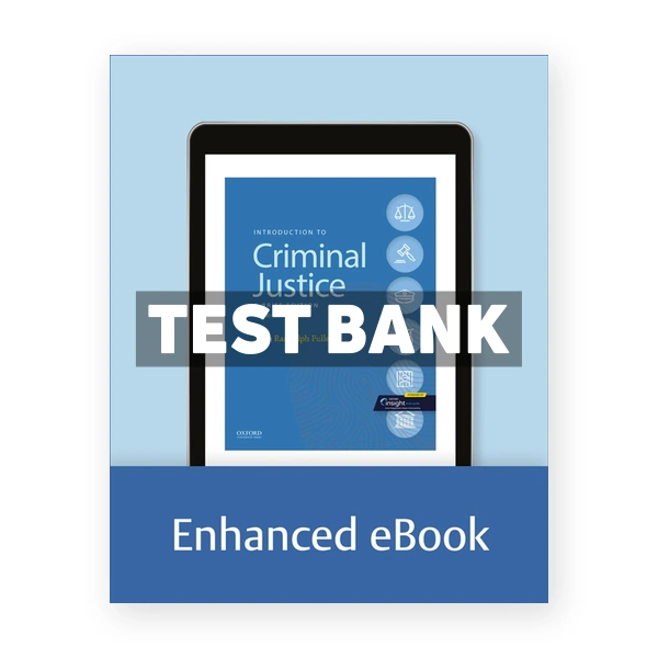 Introduction to Criminal Justice - A Brief Edition 2nd Fuller Test Bank