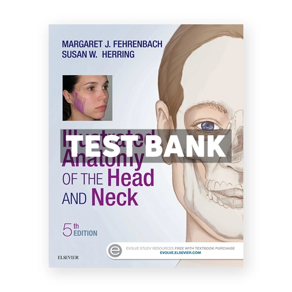 Illustrated Anatomy of the Head and Neck 5th Fehrenbach Test Bank