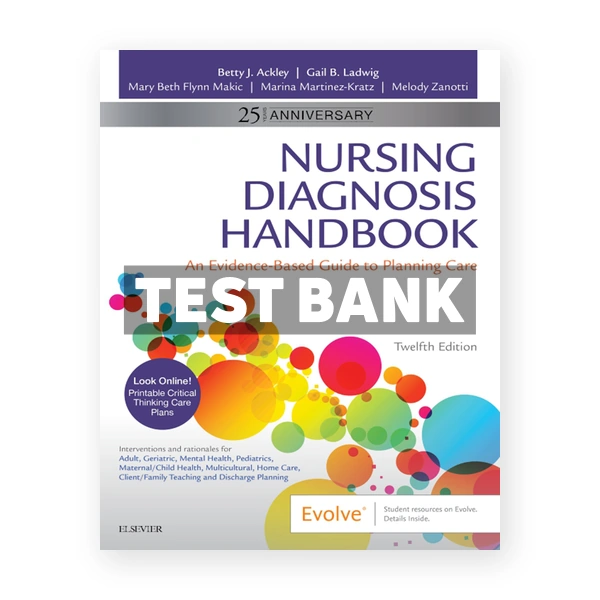 Nursing Diagnosis Handbook 12th Ackley Test Bank