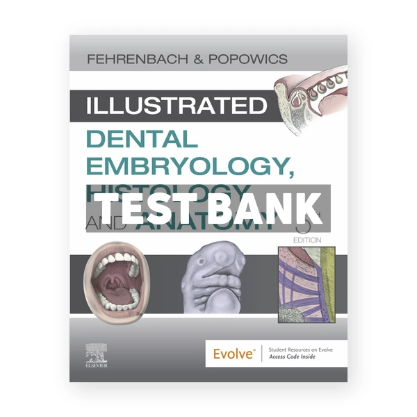 Illustrated Dental Embryology Histology and Anatomy 5th Fehrenbach Test Bank