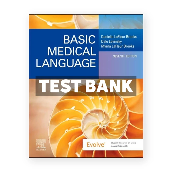 Basic Medical Language with Flash Cards 7th Brooks Test Bank