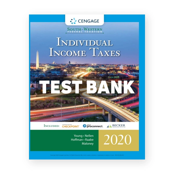 South-Western Federal Taxation 2020 Individual Income Taxes 43rd Young Test Bank