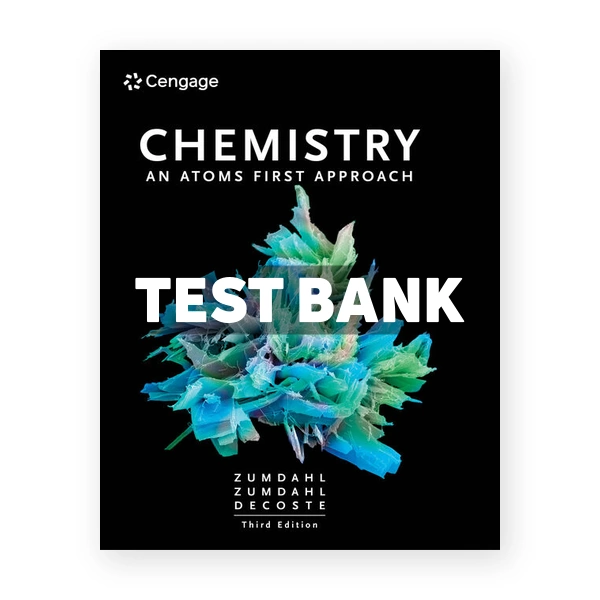 Chemistry An Atoms First Approach 3rd Zumdahl Test Bank