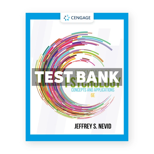 Essentials of Psychology Concepts and Applications 6th Nevid Test Bank