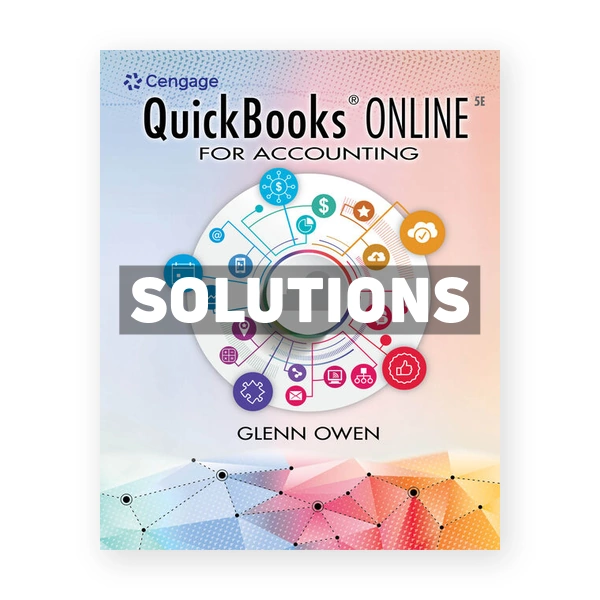 Using QuickBooks Online for Accounting 5th Owen Solutions Manual