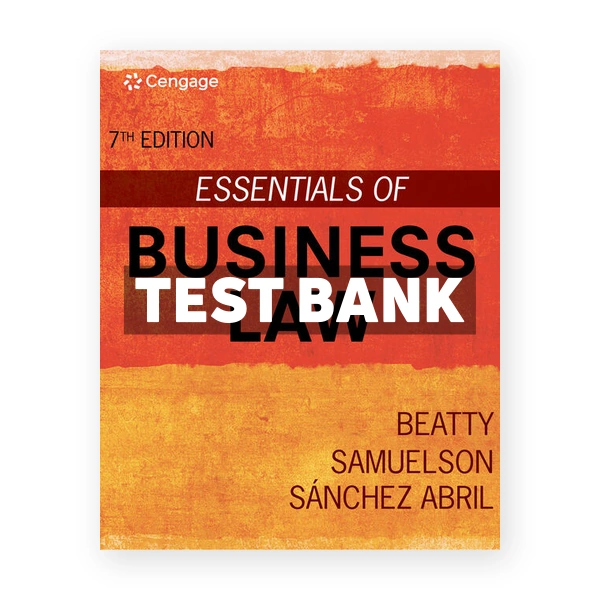 Essentials of Business Law 7th Beatty Test Bank