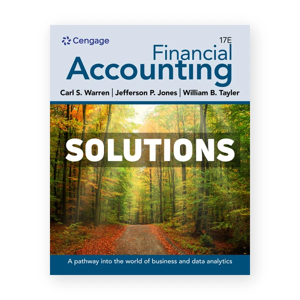 Financial Accounting 17th Warren Solutions Manual