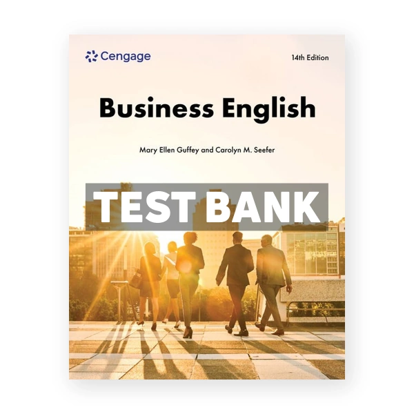 Business English 14th Guffey Test Bank