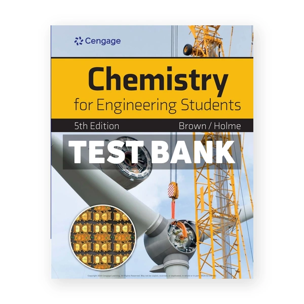 Chemistry for Engineering Students 5th Brown Test Bank