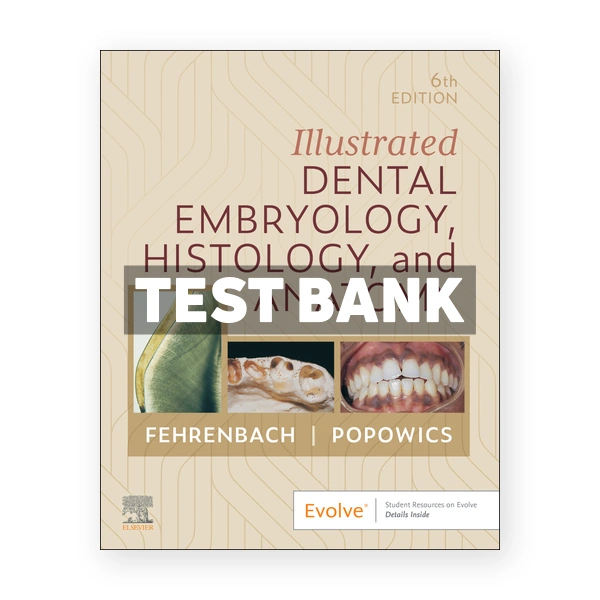Illustrated Dental Embryology Histology and Anatomy 6th Fehrenbach Test Bank