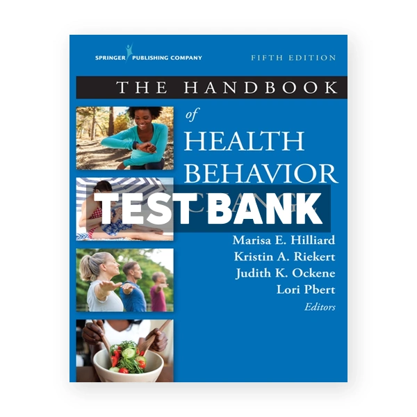 The Handbook of Health Behavior Change 5th Riekert Test Bank