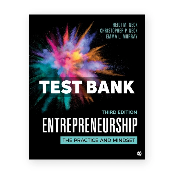 Entrepreneurship 3rd Neck Test Bank