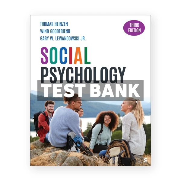 Social Psychology 3rd Heinzen Test Bank
