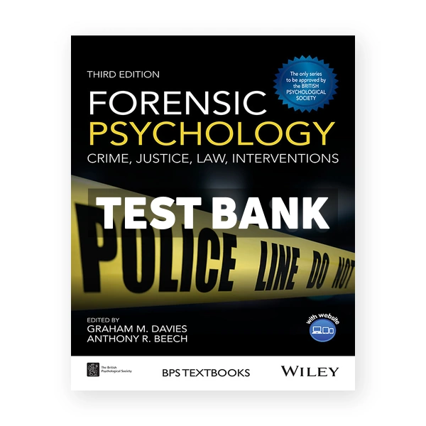 Forensic Psychology 3rd Davies Test Bank