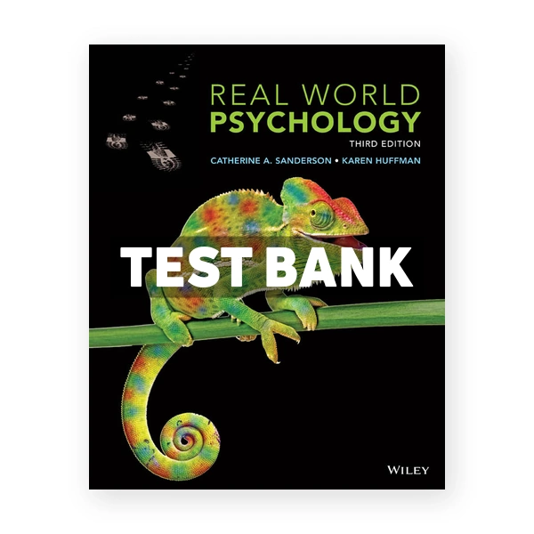 Real World Psychology 3rd Sanderson Test Bank