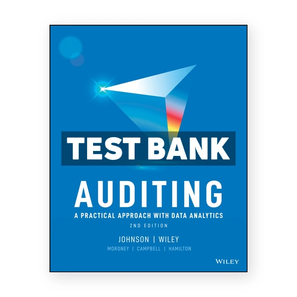 Auditing A Practical Approach with Data Analytics 2nd Johnson Test Bank