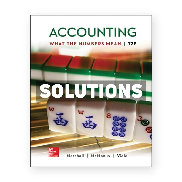 Accounting - What the Numbers Mean 12th Marshall Solutions Manual