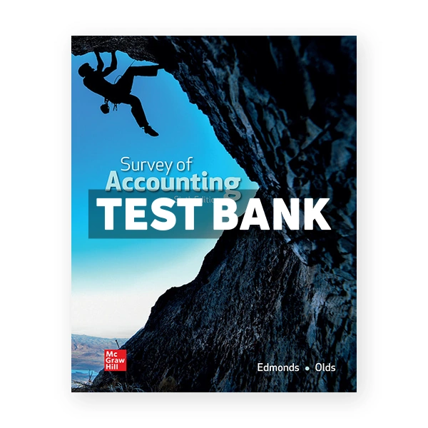 Survey of Accounting 6th Edmonds Test Bank