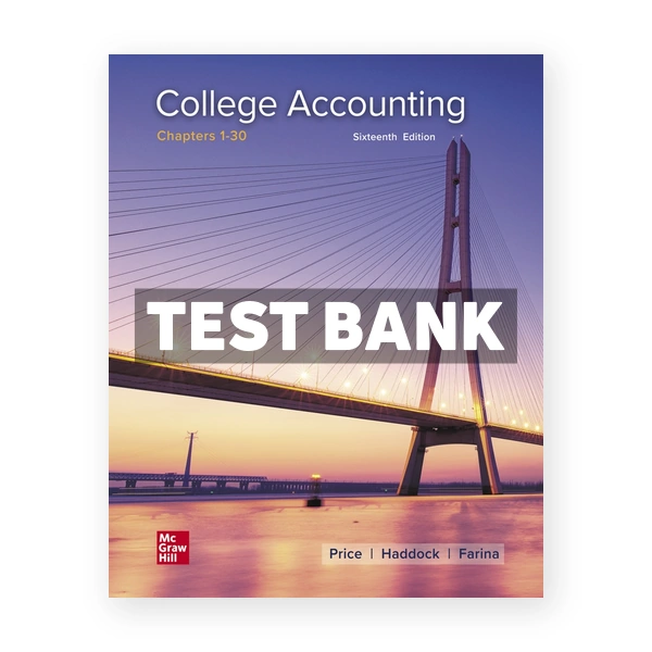 College Accounting 16th Price Test Bank