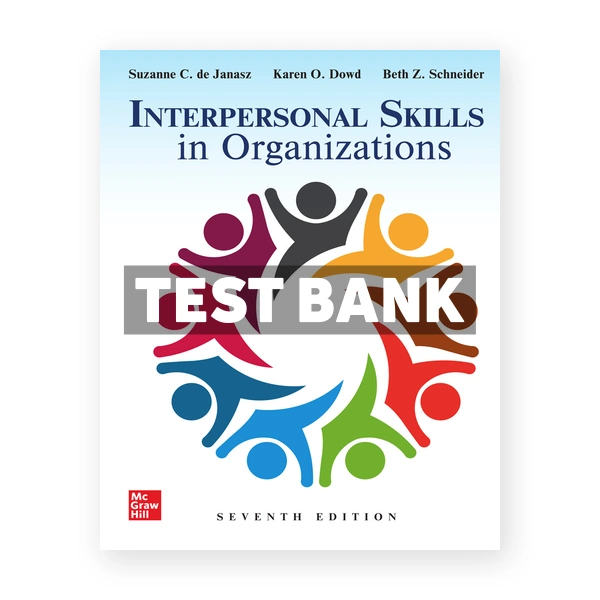 Interpersonal Skills in Organizations 7th Janasz Test Bank