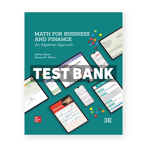 Math For Business and Finance 3rd Slater Test Bank
