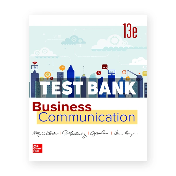 Business Communication 13th Locker Test Bank
