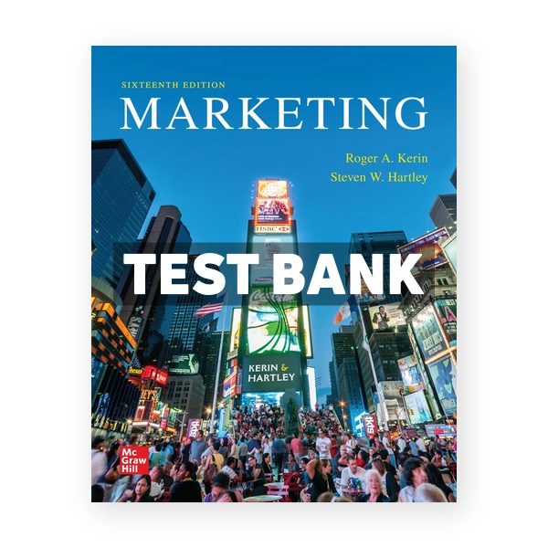 Marketing 16th Kerin Test Bank