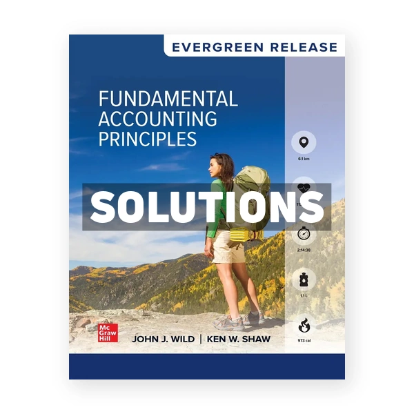 Fundamental Accounting Principles 2025 Release 1st Wild Solutions Manual
