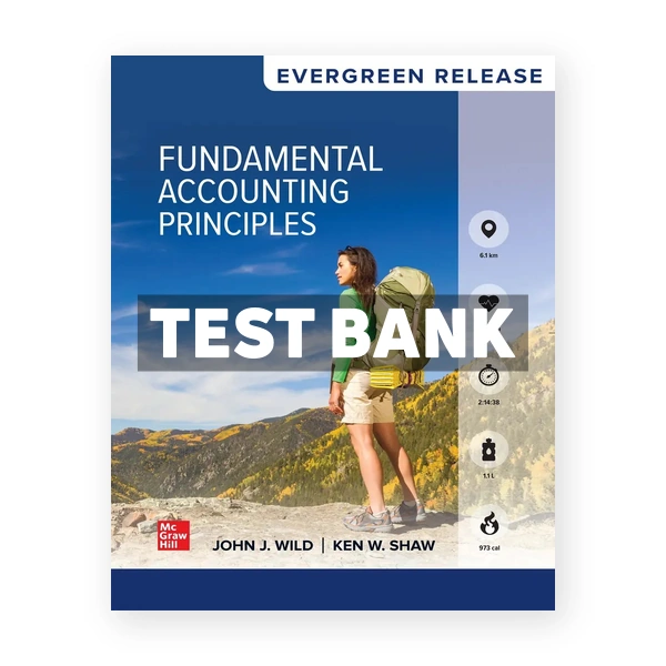 Fundamental Accounting Principles 2025 Release 1st Wild Test Bank