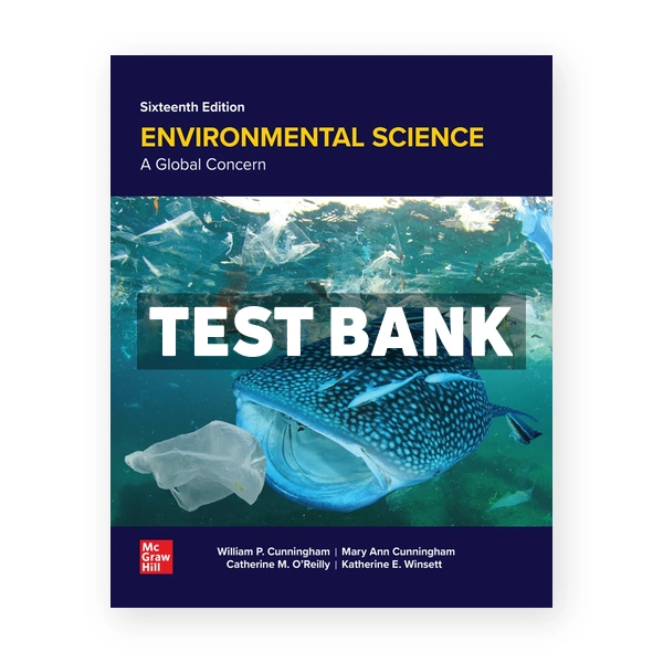 Environmental Science 16th Cunningham Test Bank