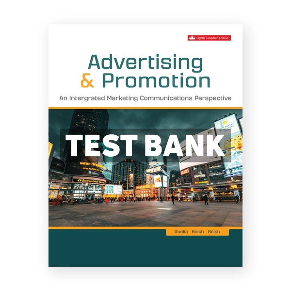Advertising & Promotion CDN 8th Guolla Test Bank