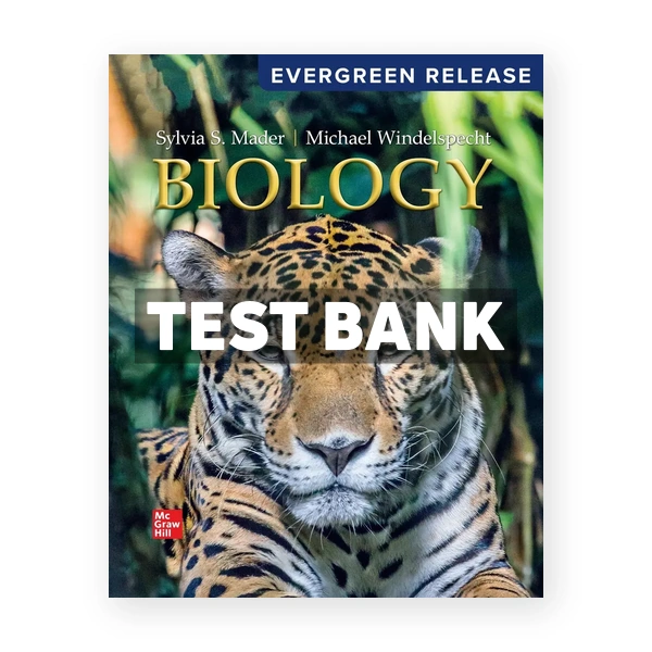 Biology 2024 Release 1st Mader Test Bank