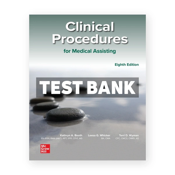 Medical Assisting 8th Booth Test Bank