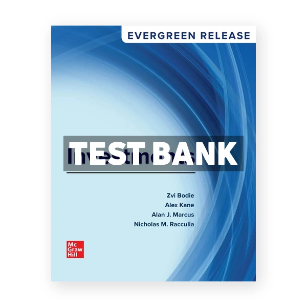 Investments 2026 Release 1st Bodie Test Bank