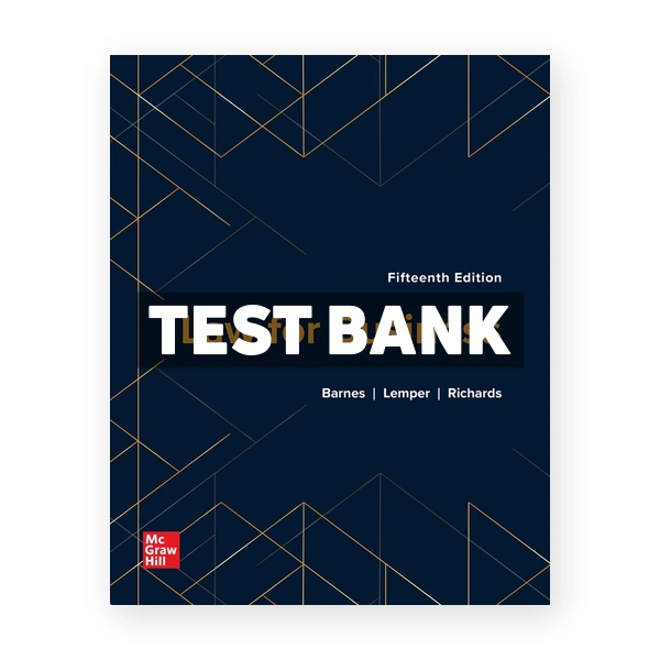 Law for Business 15th Barnes Test Bank